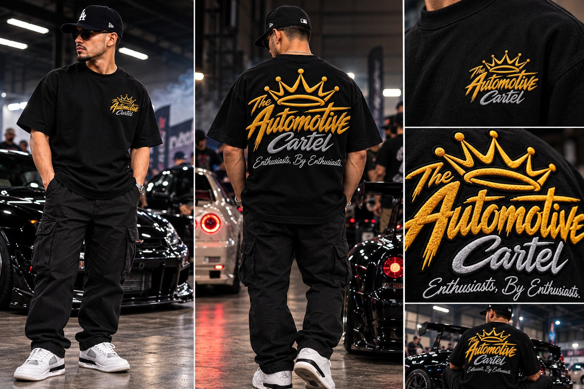NEW The Automotive Cartel Premium Embroidered Signature Tee