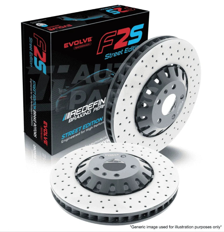 Bremtec BDR6961EV Evolve F2S 360mm Drilled Rear Brake Rotor Pair for Mercedes-AMG C63 S W205