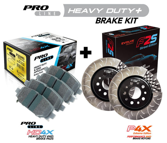 Bremtec Brakes P4X Toyota Hilux Front Brake Pad & Rotor Upgrade