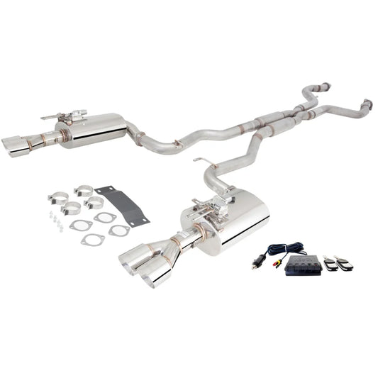 Xforce Catback Exhaust for VE/VF Commodore V8 Sedan/Wagon (Twin 3" 409 Stainless With Varex Valved Muffler)