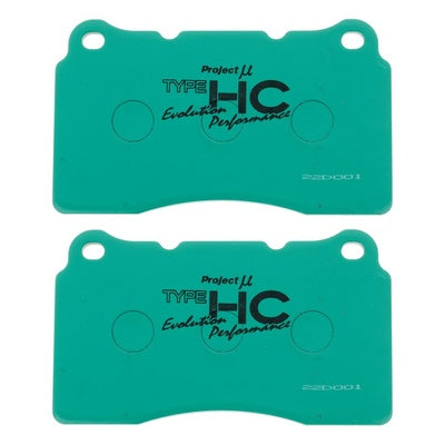 PROJECT MU HC-EP BRAKE PAD SET EVO 5-10 SUBARU STI REDLINE